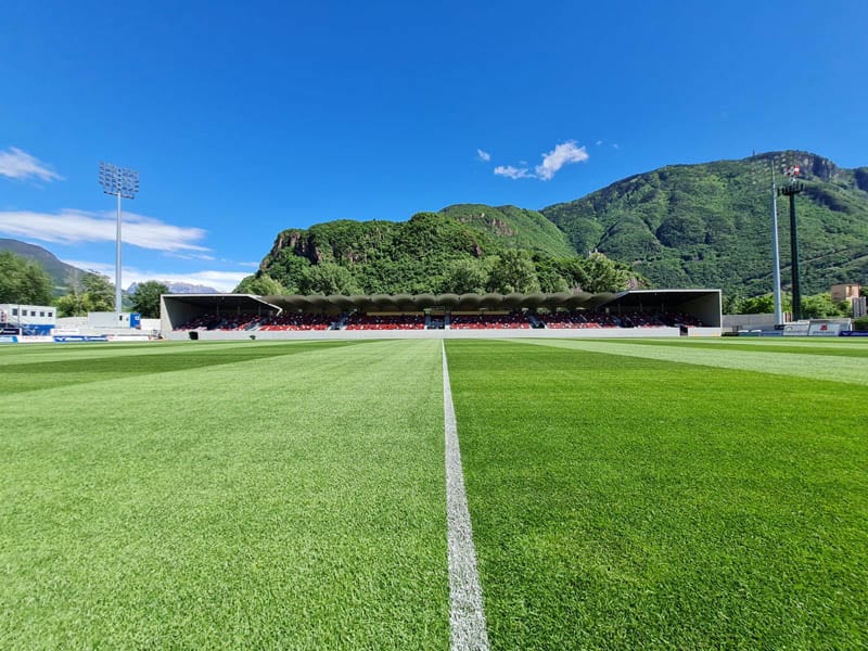 Nuovo terreno di gioco dello Stadio Druso quasi completato, lavori Paradello