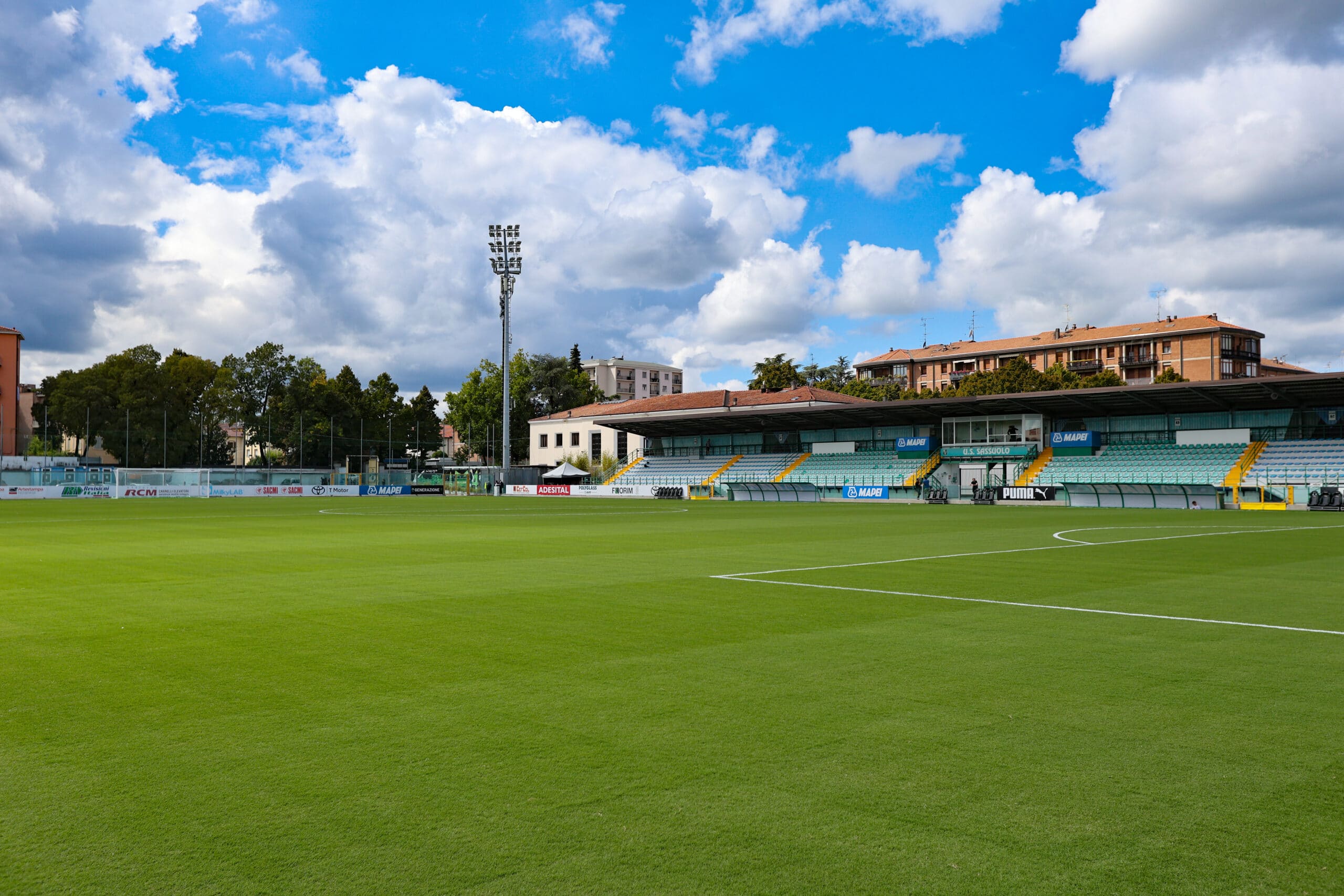 Rifacimento completo del terreno di gioco dello Stadio Ricci di Sassuolo, lavori Paradello