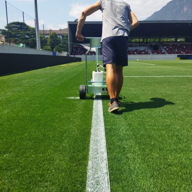 Intervento tecnico di Grounds Management Paradello sul terreno di gioco